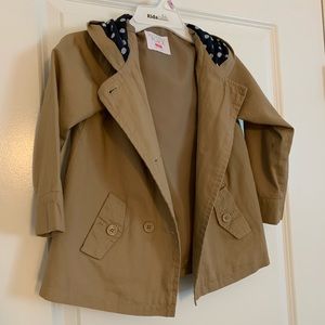 Tan trench coat